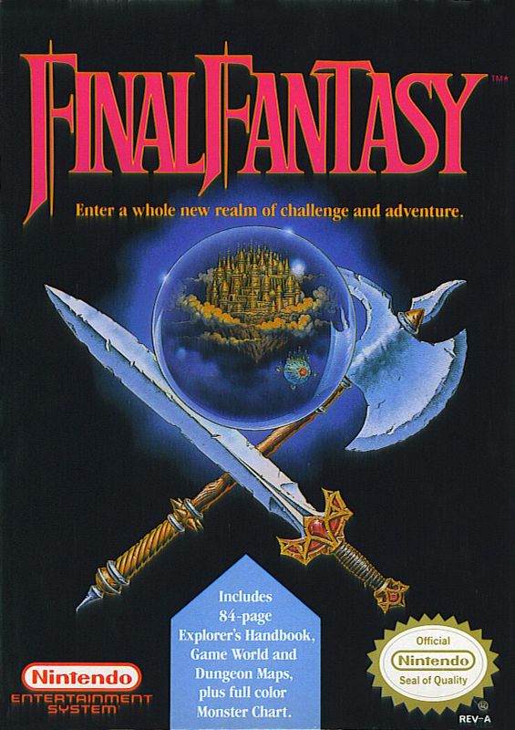 Final Fantasy I & II box art for Famicom